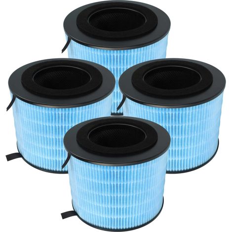 vhbw 4x Luftilter Ersatz für Philips FYM220/30 für Luftreiniger - Kombifilter Aktivkohle + Schwebstofffilter