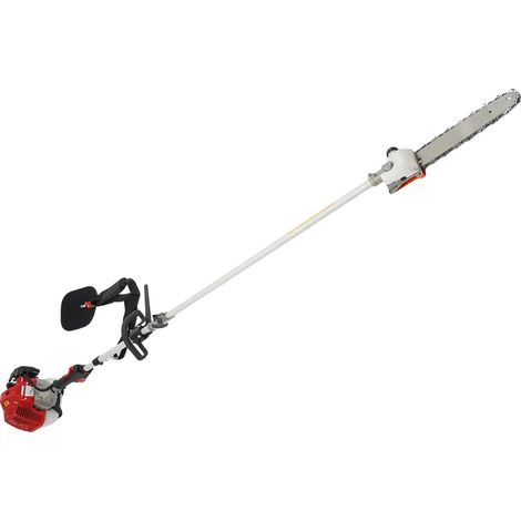 Scie à perche, moteur 2 temps de 42,7 cm³, portée prolongée, Rouge, 100V-240V Prise EU (1/2)