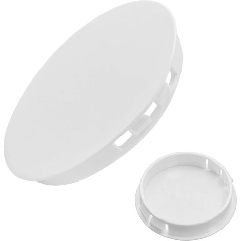 2 Pièces Bouchon De Tuyau PVC Blanc Ø 100-105 mm Capuchon Intérieur Anti-retour Pour Conduit D'aération Ou Évacuation Résistant UV, Étanche, Anti-odeur, Facile À Installer (1/5)