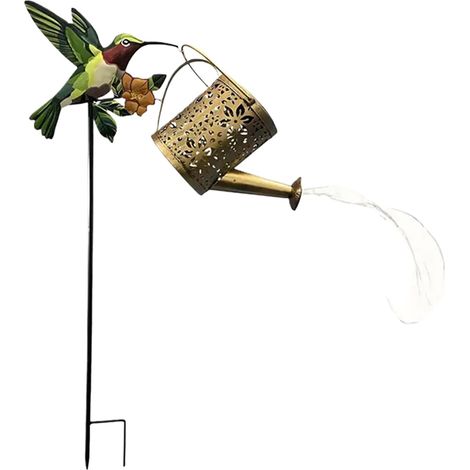 Lampes solaires pour arrosoir - Lanternes solaires pour décoration de jardin - Lanternes d'arrosoir pour jardin, terrasse, pelouse, allée, aménagement paysager (1/5)