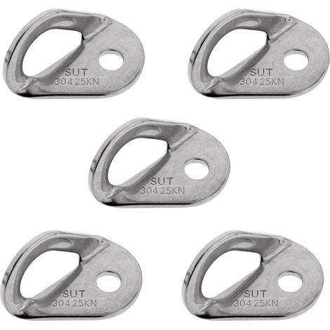 Lot De 5 Cintres En Acier Inoxydable Pour Boulons à Point D'ancrage 10 Mm 25 KN/5 600 Lb (1/5)