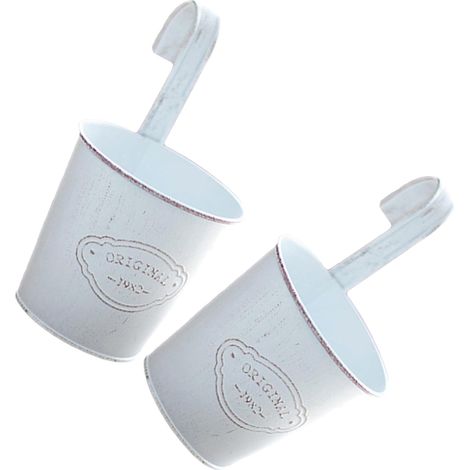 Housoutil Lot de 2 pots fleurs suspendus, décoration créative avec petit crochet (1/5)