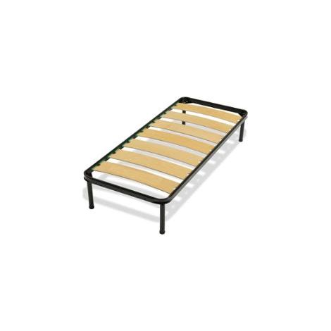RETE SINGOLA 80X190XH34CM CON 7 DOGHE LARGHE