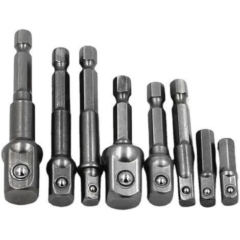 Ersatzteile für das 8-teilige MC-Set, bestehend aus Schraubendreher, Schraubenschlüssel, Verlängerungsstange aus Chrom-Vanadium-Stahl, Sechskantschaft, Bohrer-Set und robustem Steckschlüsseladapter fü (1/4)