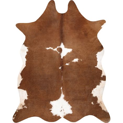 Tappeto Imitazione pelle di bovino, Mucca G5070-2 pelle maro bianca brown 155x195 cm
