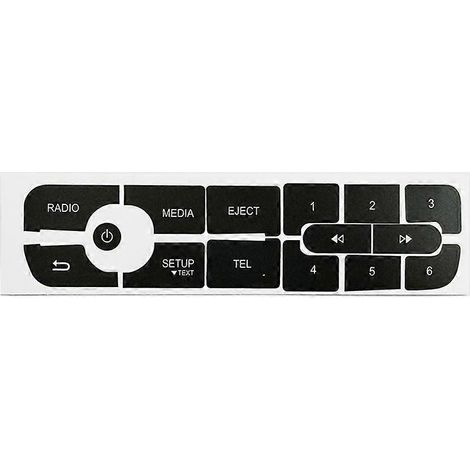 Autocollants de réparation pour boutons audio de radio CD Renault Megane/Master/Scenic III