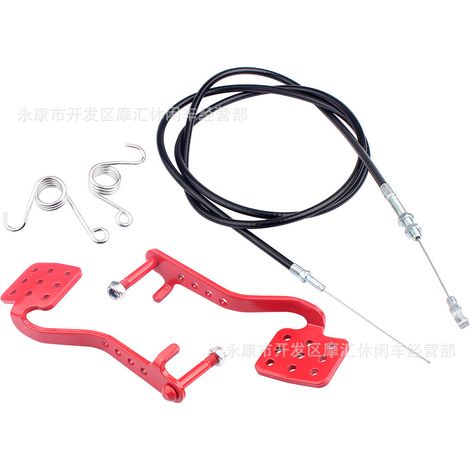 Ressorts de câble de pédale de frein et d'accélérateur adaptés aux karts Predator (212cc, 196cc, 6,5hp, 5,5hp). (1/5)