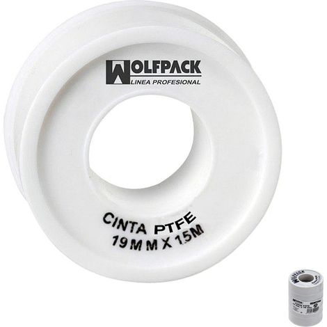 Ruban PTFE 19 mm. x 50m. Épais. (Paquet de 5 rouleaux)