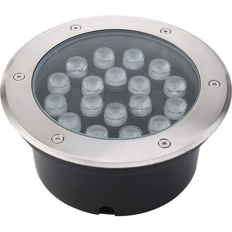 Lampe Jardin enterré IP68 étanche Spot Exterieur encastrable Sol 110 à 230V Haute Puissance Spot LED Encastrable Exterieur Acier Inoxydable Complet 8 Couleurs, 8 Puissance (1/5)