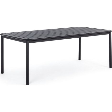 Tavolo in alluninio bizzotto rodrigo 202x100cm antracite wg21 (1/5)