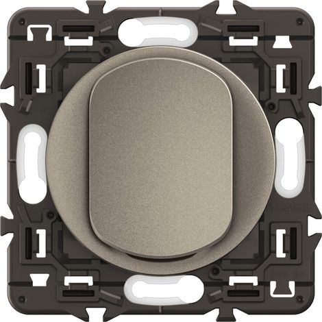 Legrand – Interrupteur va-et-vient Céliane 2024 – Finition titanium – Pour installation intérieure – 250V 10A – Compatible plaques Céliane