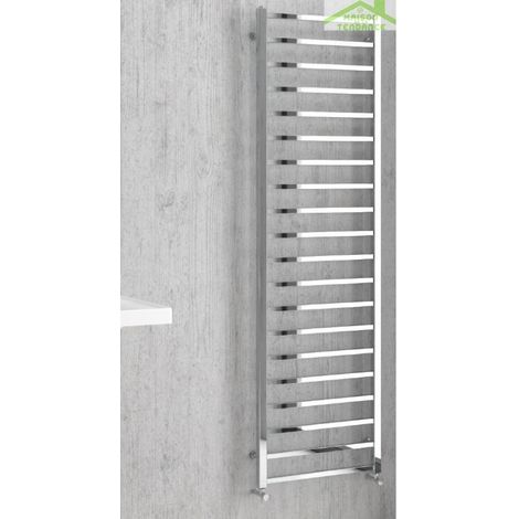 Radiateur sèche-serviette design vertical KARNAK 50x100 cm en chrome-Chromé-50 ---Chromé (1/5)