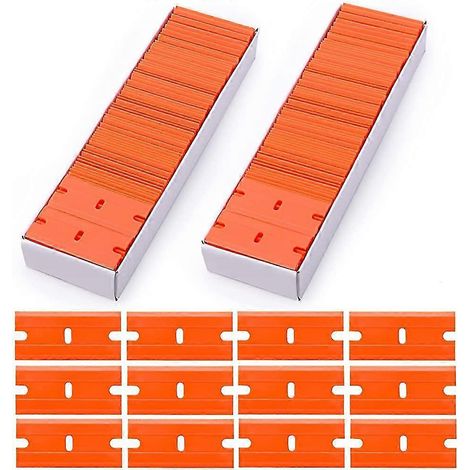 200-teiliges Set mit Schabern, Rasierklingen, Doppelklingen aus Kunststoff und Metall