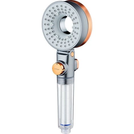 Pommeau Douche Économie Eau Anti Calcaire, Haute pression 3 modes avec filtre SPA (1/4)