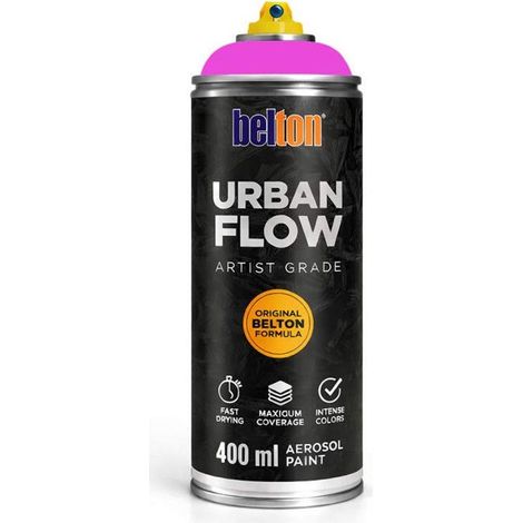 Bombe de peinture - Rose vif - Belton - Urban Flow - 400ml - Haute couvrance