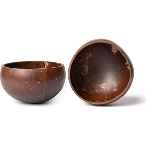 Pot à bougie en noix de coco brillante, diamètre 9-11 cm, contenance 200-300 ml (1/3)