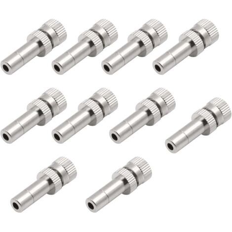 Buses de brumisation en cuivre, embouts pulvérisation à connexion rapide pour systèmes refroidissement serre et d'irrigation jardin 20 pièces 0.4mm(0.0157in) 50 Pièces 0.7mm(0.0276in) (1/5)