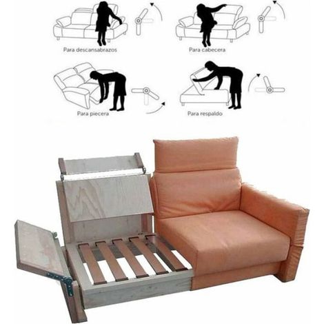 Charnière Réglable - Réinitialisation Automatique 90 à 180 Degrés - Pour Canapé Lit Armoire Couvercle Tatami - 2 Pièces (1/5)