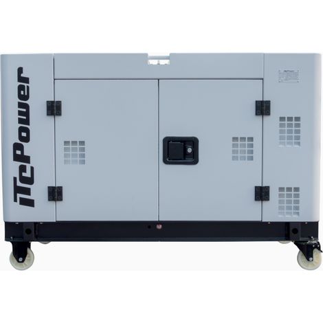 Itc Power – Groupe électrogène diesel 15kVA monophasé et triphasé – Démarrage électrique – Connectique ATS et AUTO – Silencieux 72dB – Autonomie 8h à 50% de charge (1/5)