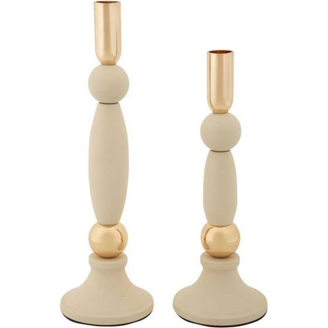 Bougeoir en métal Strek (Lot de 2)