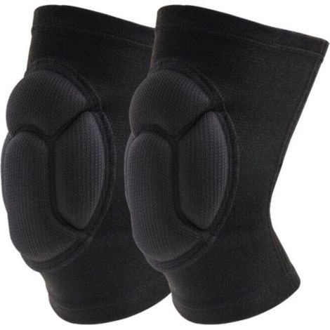 Professionelle Knieschoner für die Arbeit, bequeme Knie für abrasive Böden für Gartenarbeit und Bau, 1 Paar elastischer Schaumstoff Anti-Schock (L, 42-48 cm) (1/5)