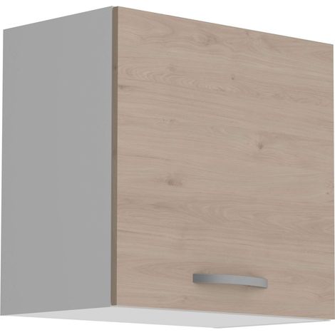 Module de cuisine supérieur Eko 1P en chêne Jackson et blanc 60x35 cm (1/5)