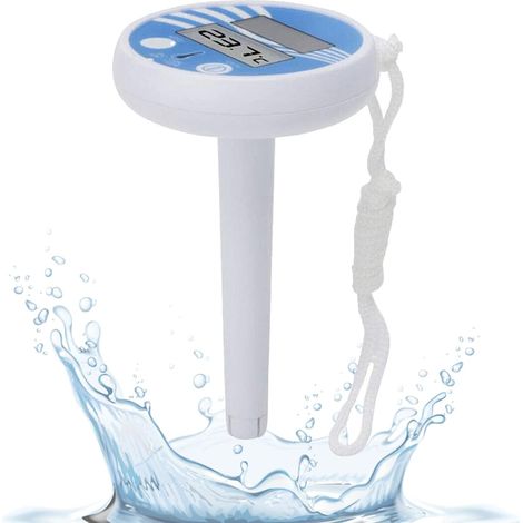 Termómetro digital para piscina con cordón para spas y jacuzzis. (1/3)