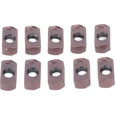 10 Hartmetall-Dreheinsätze für CNC-Bearbeitung, Schlichtfräser mit Beschichtung LOGU030310