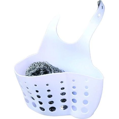 - Hängekorb für Badezimmer und Küchenspüle, Wasserhahnaufhänger mit Halter, Abflusslöcher, Wasserhahntaschen, Aufbewahrungssieb, Organizer, Zubehör, zufällige Farbe (1/4)