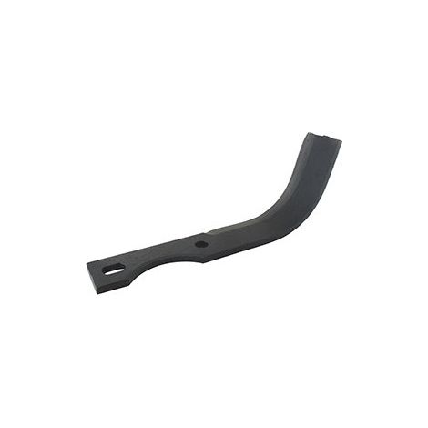Cuchillo de fresa izquierdo adaptable para motobineuse Agria Modelo 7700 Global - Benassi Modelo Al-75/3/9. L: 220mm, Diámetro de agujero ø 10,5mm