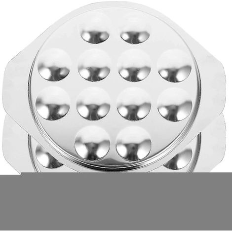 Set de 2 Plats à Escargots en Acier Inoxydable, 22,2 x 18,5 cm (1/3)