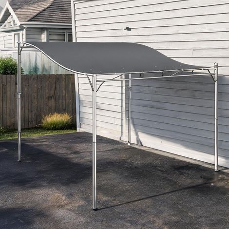 Tonnelle de jardin dunkelgrau en polyester 298 x 293 x 1 cm (1/5)