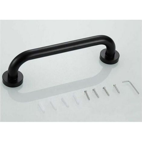 Poignée - Barre D Appui - Pour Baignoire WC Douche - 30 cm - Noir (1/3)