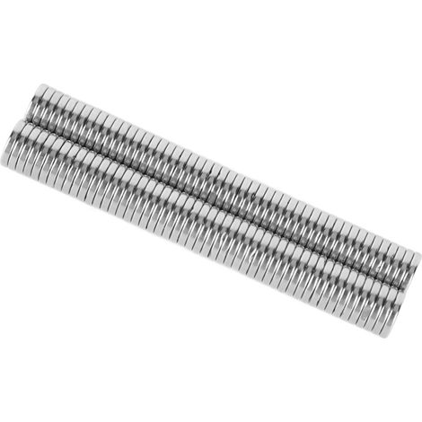 Lot 100 aimants néodyme ronds 10x2mm – Antirouille, haute adhérence, pour bricolage (1/4)
