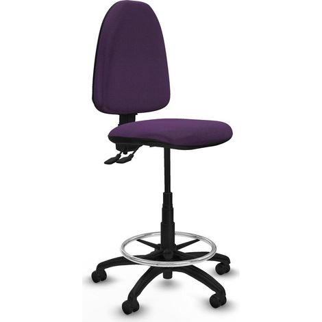 Piqueras y Crespo Aýna Taburete de oficina violeta regulable