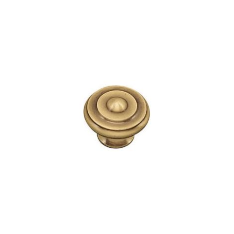Bouton rustique laiton - Hauteur : 22 mm - Diamètre : 30 mm - DUBOIS