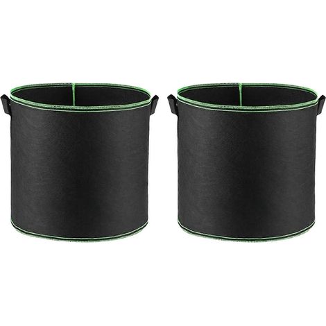 Sacs de culture en feutre épais non tissé de 5 gallons pour jeunes plants de légumes pommes de terre et arbres pliables multicolores - 5 (1/4)