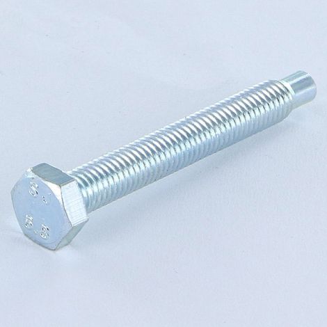 Vis métaux Tête hexagonale TH M5X38.5 Bout téton Téton Long Acier zingué Classe 6.8-1 pièce (1/3)
