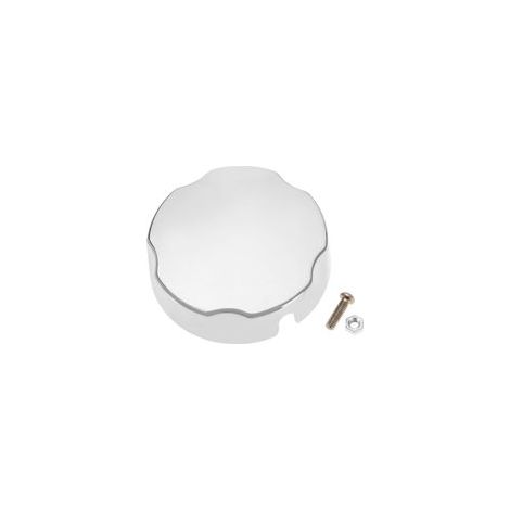 Bouton de commande escamotable pour baignoire – Bouchon de vidange en plastique chromé – Couvercle trop-plein rond – Facile à nettoyer