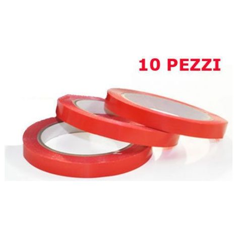 NASTRO SIGILLATRICE CHIUDE SIGILLA SACCHETTI BUSTE PANE BISCOTTI 10 PZ