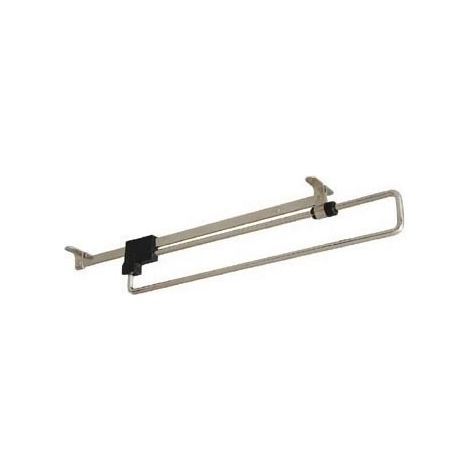 Itar – Porte-cintre coulissant en acier chromé – Charge maxi 4 kg – Longueur 400 mm – Pour espaces de rangement optimisés (1/5)