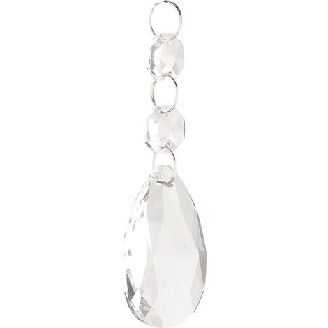 1 Pièce Décorative Cristal Transparent avec Fils Suspendus pour Artisanat (1/5)
