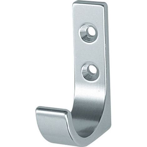 Porte manteau aluminium décor argent – Hauteur 65 mm – Profondeur 51,5 mm – Fixation murale simple – Rangement optimal dressing (1/2)