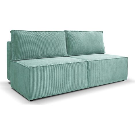 Sofa, Schlafsofa mit Bettzeugfach COMPI Türkis (1/5)