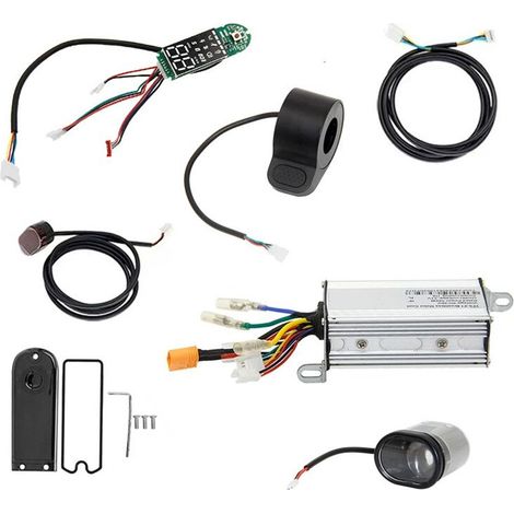 Adecuado para controladores de motor de patinetes eléctricos de 36 V y 17 A, acelerador de tablero y 10 modelos de controladores de motor para patinetes/bicicletas eléctricas.