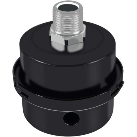 Silencieux de compresseur d'air, silencieux en métal du silencieux du filtre d'aspiration du silencieux，pièces de rechange de filtre de compresseur d'air, accessoires de silencieux de compresseur d'ai