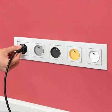 Protections de prises et de fiches pour la sécurité des bébés : cache-prises en silicone pour la prévention des chocs électriques – JXLGV (1/5)