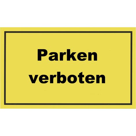 Conmetall Hinweisschild Parken verboten 40 x 25 cm