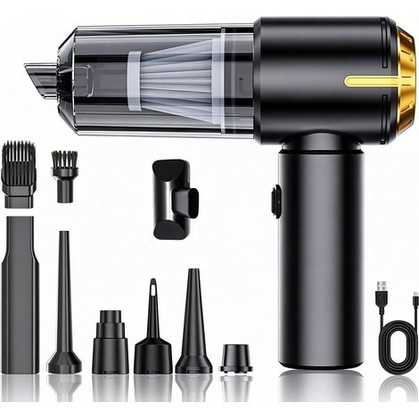 Aspirateur à Main,Aspirateur de voiture,26000Pa puissante Moteur brushless,4-en-1 Portable sans câble,Aspirateur pour animaux de compagnie Facile à Transporter,pour Bureau,Voiture,Maison,Bureau (1/5)