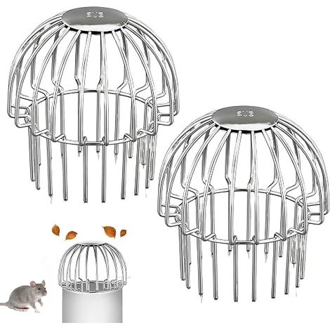 2 x 110mm Gutter Filter Gutter Guard Leaf Downpipe to Help Keep Drain Clear (1/5)